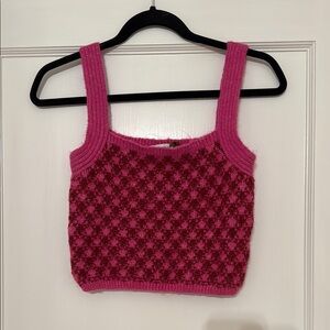 Pink Knit Women's Top
